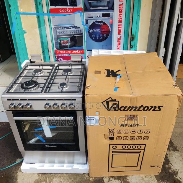 Ramtons Standing Cooker 6ocmx60cm 4gas (Wok)Electric Oven Rf497 at 56000 - main view