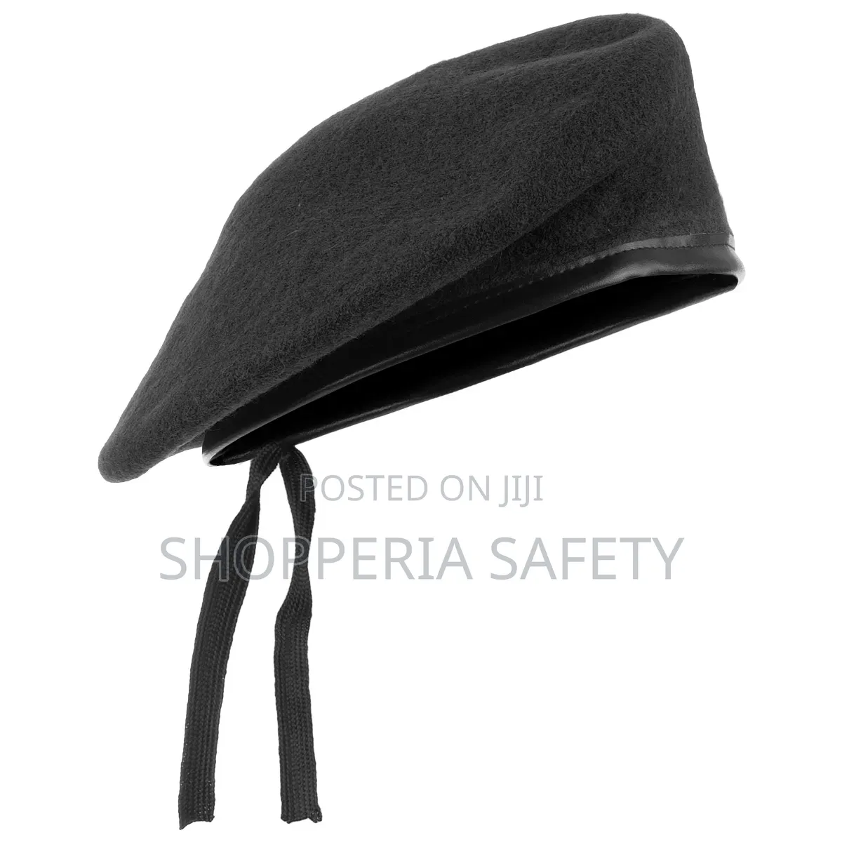 Black Cotton Beret