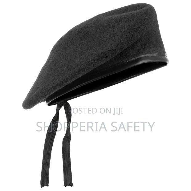 Black Cotton Beret