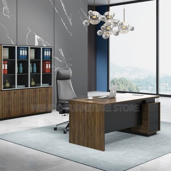 Office Desk : 1.2m Contemporary L-Shaped Executive Office Desk - thumbnail 4