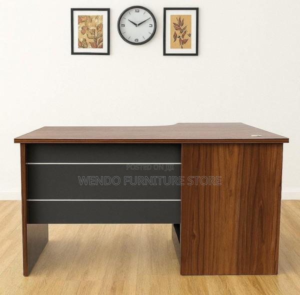Office Desk : 1.2m Contemporary L-Shaped Executive Office Desk - thumbnail 6