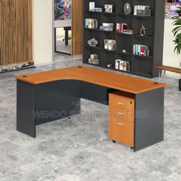 Office Desk : 1.2m Contemporary L-Shaped Executive Office Desk - thumbnail 8