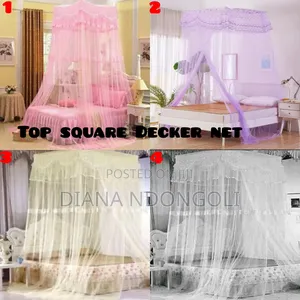 *Top Square Double Decker Mosquito Nets*
Size; (Free Size, )