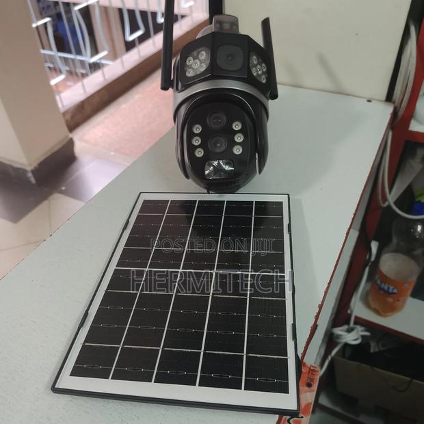 Dual Lens 4g Solar Powered CCTV Camera 10x Optical Zoom - thumbnail 2
