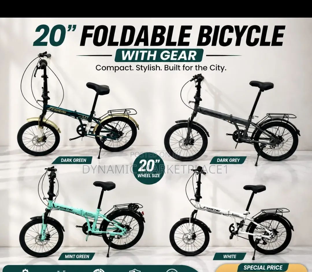 Size 20 Foldable Bicycle With Gears