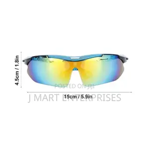 Sports Sunglasses - 5 Interchangeable Lenses for Men Women,