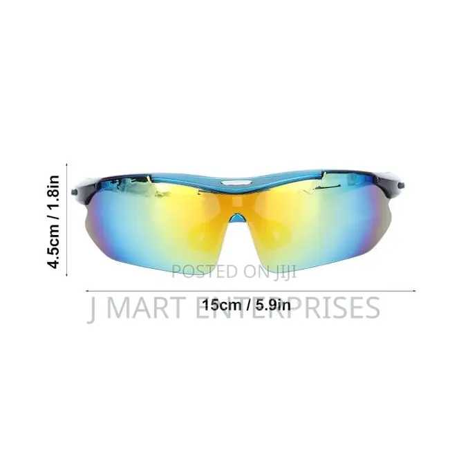 Sports Sunglasses - 5 Interchangeable Lenses for Men Women,