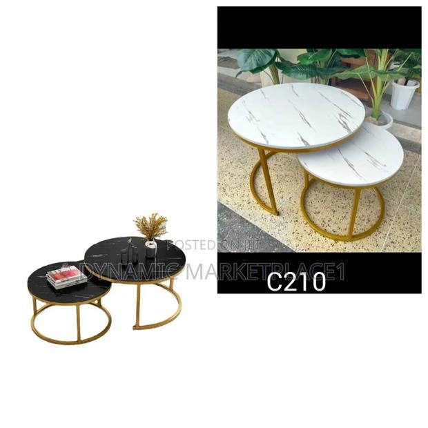 Nesting Coffee Table, a Set of Two Tables