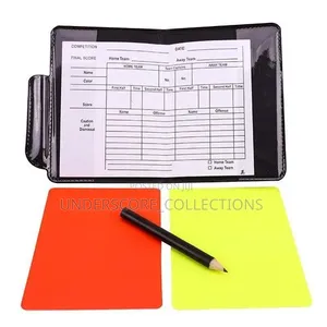 Soccer Referee Wallet Set, Typically With a Black Pu or PVC Wallet