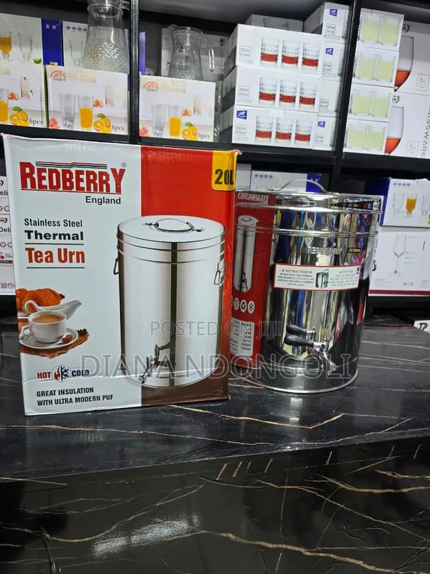 20litres Redberry Stainless Steel Tea Urn *Price :Ksh 8500*
