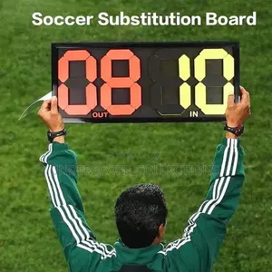 Generic Manual Football Substitution Board With a Double-Sided Frame