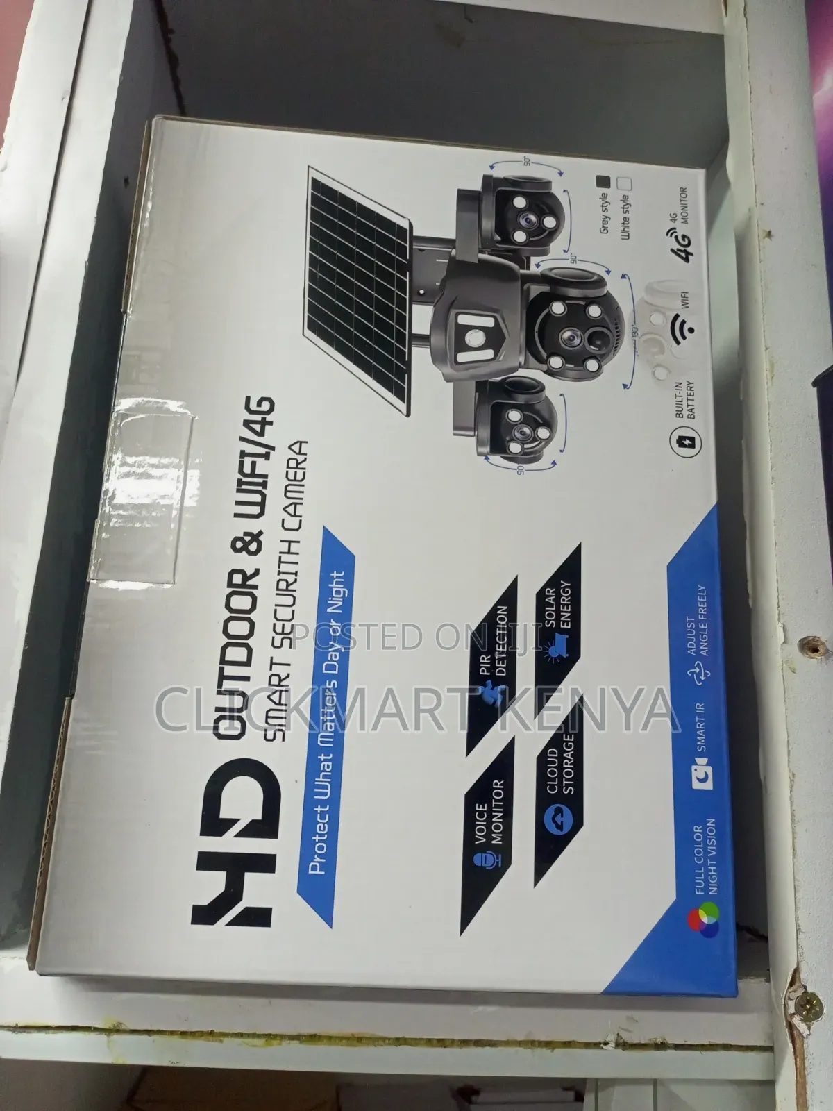4g Solar CCTV Camera Triple Lens Solar CCTV Camera