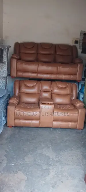 Brown Semi Recliner Seat