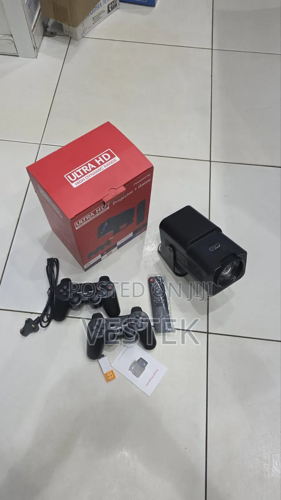 Hy320 Android Smart Projector Builtin Gaming Console Wireless Gamepads