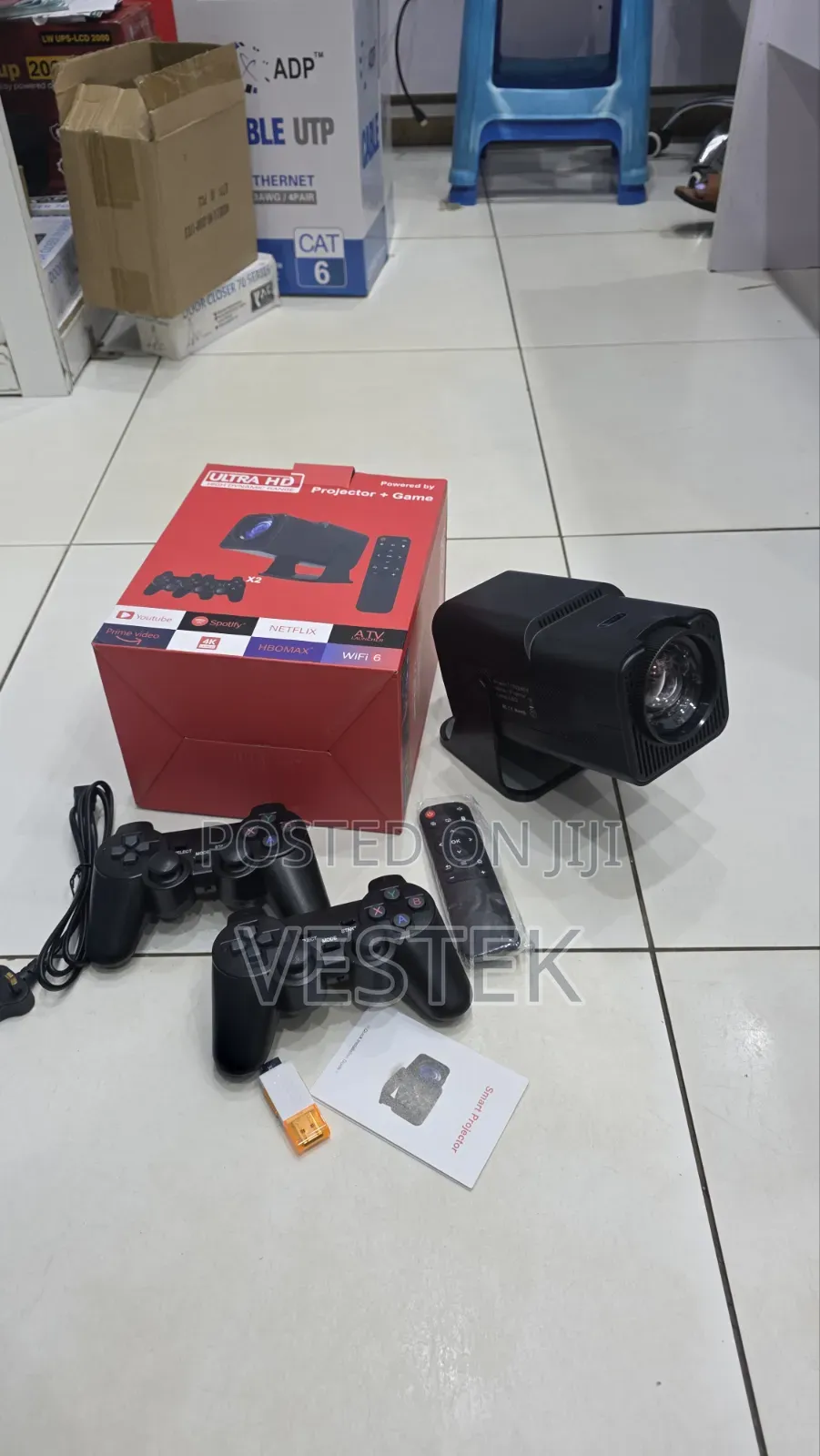 Hy320 Ultra Hd Android Wifi Projector With Retro Gaming Console