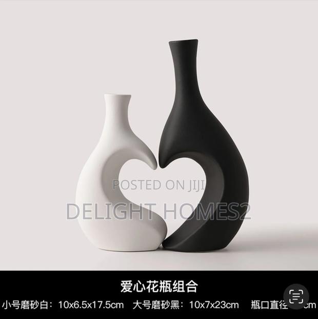 Love Heart Ceramic Vase Set_ex