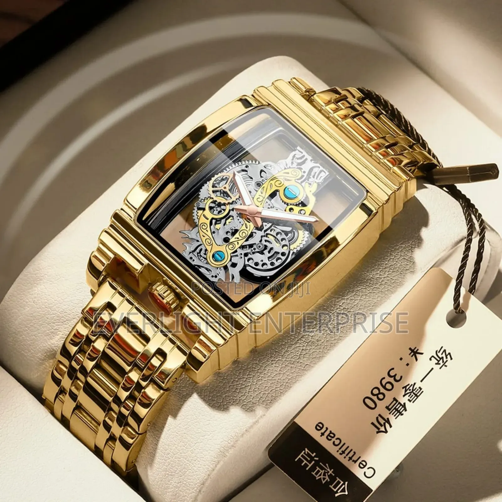 Gents Skeleton Dial Watc