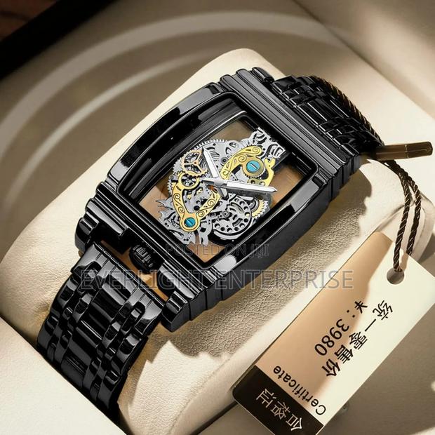 Gents Skeleton Dial Watc - thumbnail 2