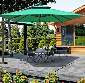 Outdoor Sunshade: Cantilever Patio Umbrella With Durable Stand