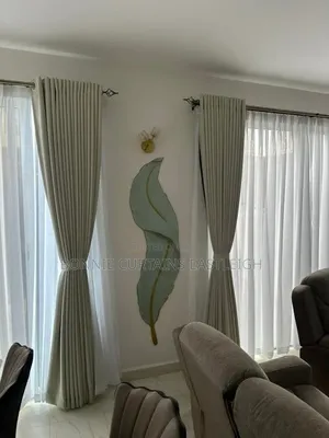 Cream Amazing Curtains for Both Rooms