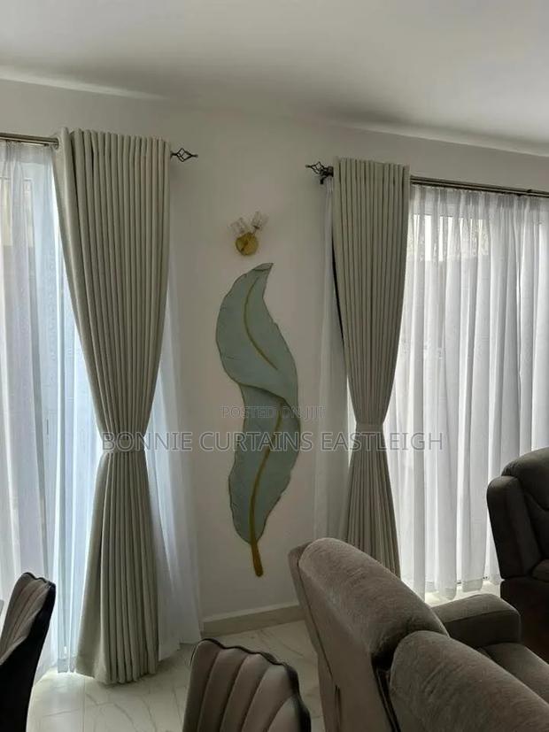 Cream Amazing Curtains for Both Rooms - main view