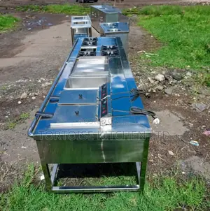 Cooking Units With 4 Burner, Deep Fryer, Chips Dumber Griddle