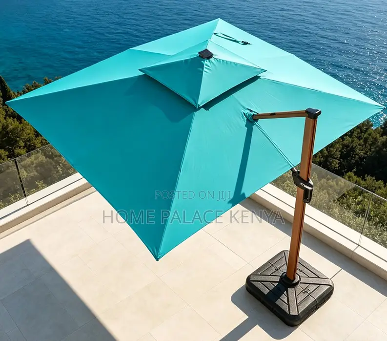 Outdoor Sunshade: Cantilever Patio Umbrella With Durable Stand