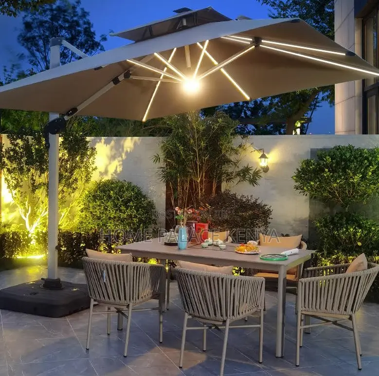 Outdoor Sunshade: Cantilever Patio Umbrella With Durable Stand
