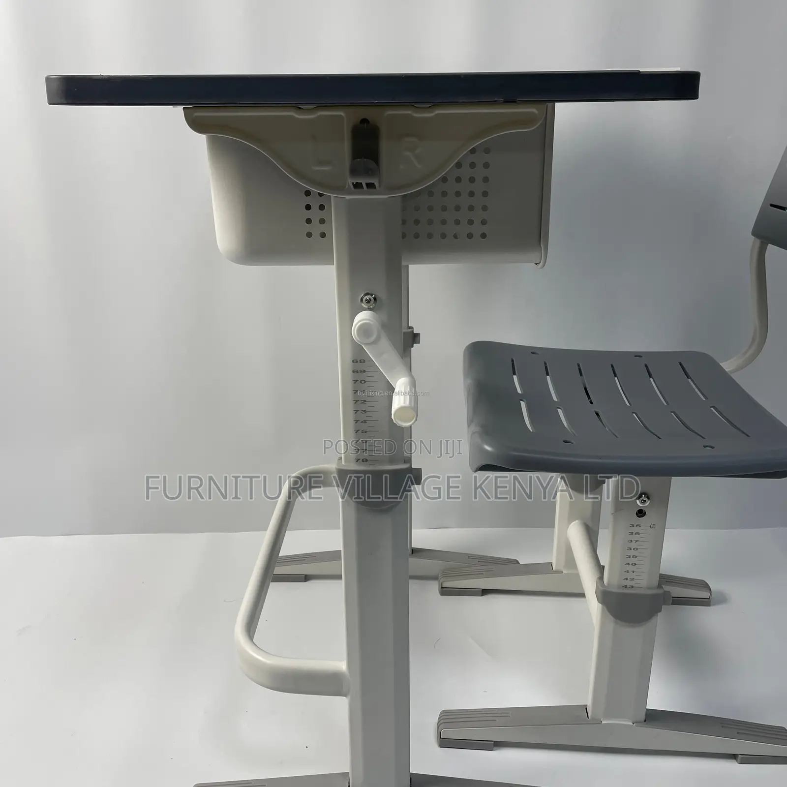 Adjustable Height School Desk and Chair Set