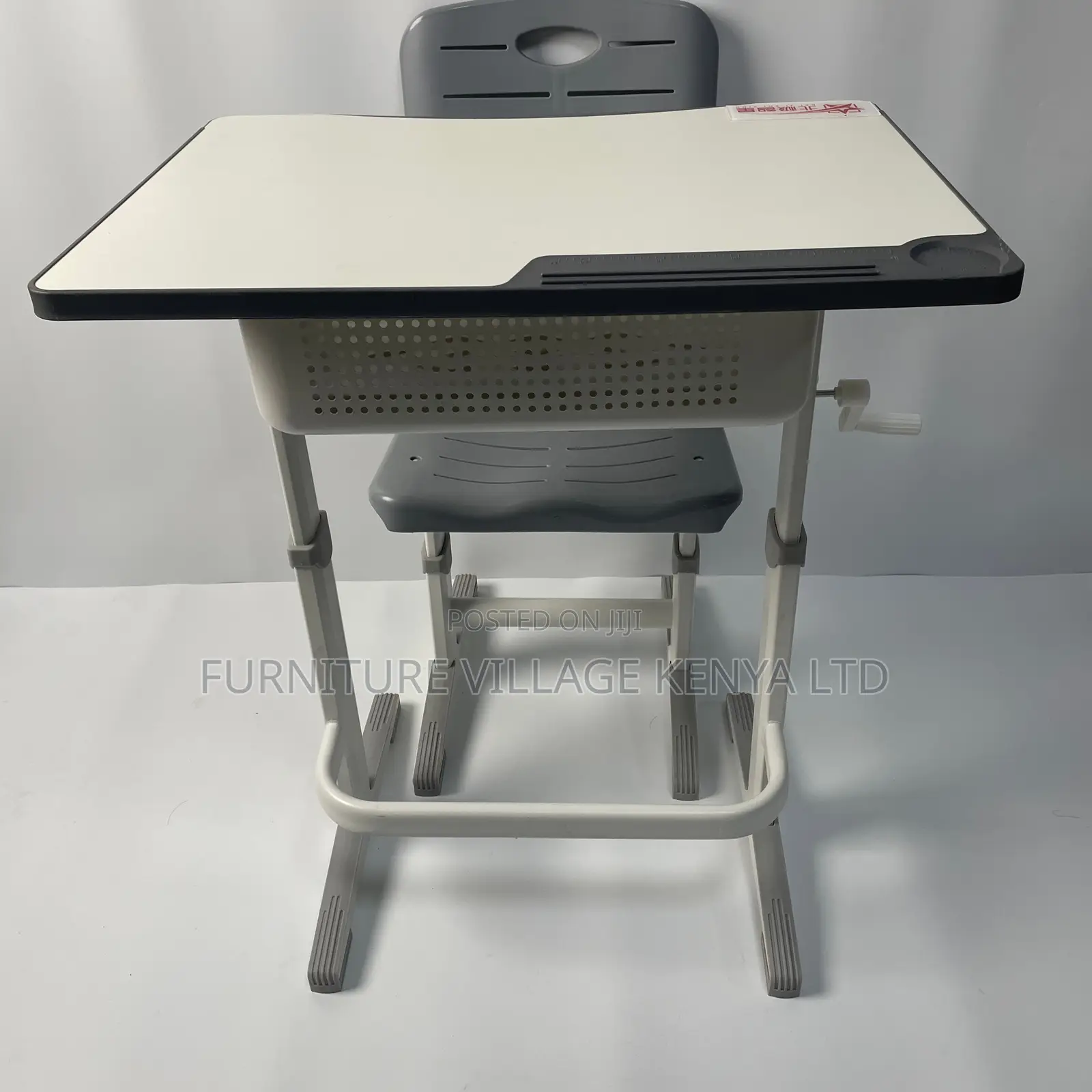 Adjustable Height School Desk and Chair Set