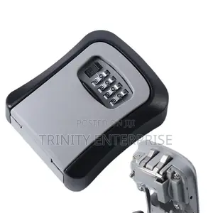 Key Lock Box Full Metallic 4-Digit Combination Key Safe Box Resettable