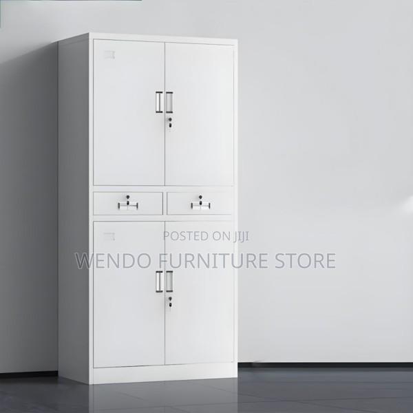 Office Cabinet : Four-Door Metal Office Cabinet