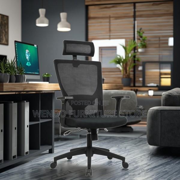 Office Chair : Black Ergonomic Mesh Home Office Chair