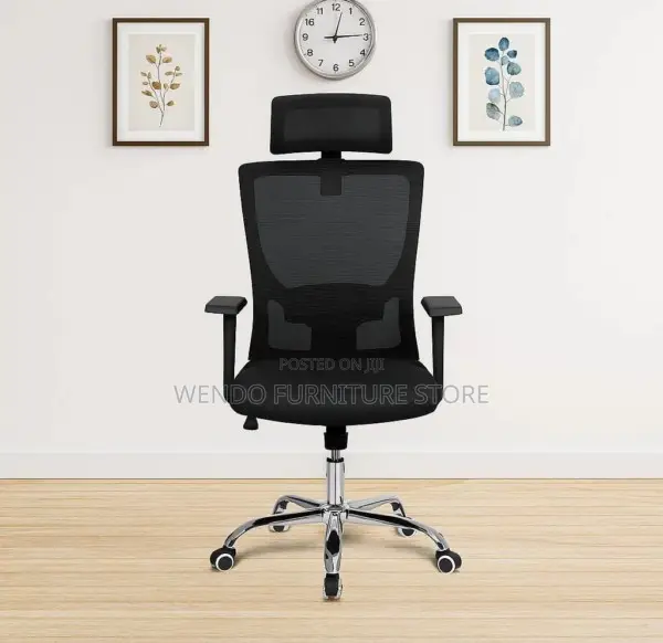 Office Chair : Black Ergonomic Mesh Home Office Chair