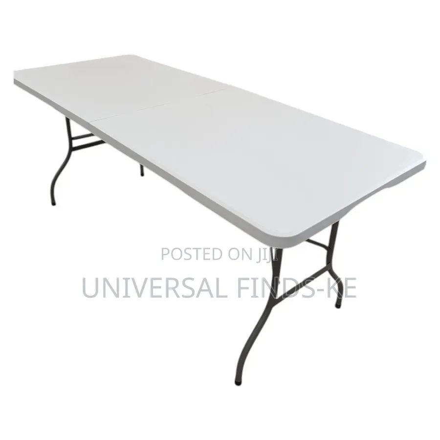 Foldable White Camping Table – Portable Outdoor Picnic Utility Table