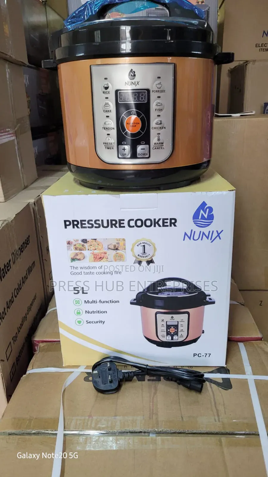 Nunix Pc-77 Electric Pressure Cooker,