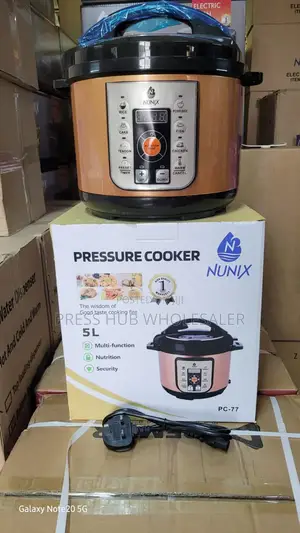 Nunix Pc-77 Electric Pressure Cooker Featuring a 5-Liter