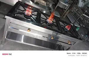 Three Burner Stainless Steel Gas Cooker/Stove Measuring 1350mm By560mm