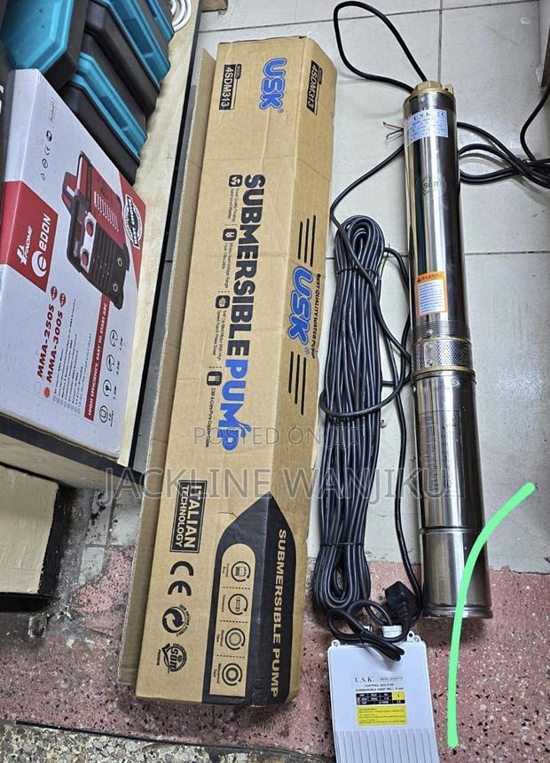 I Hp Submersible Water Pump / Electric Submersible Water Pump Usk 1hp