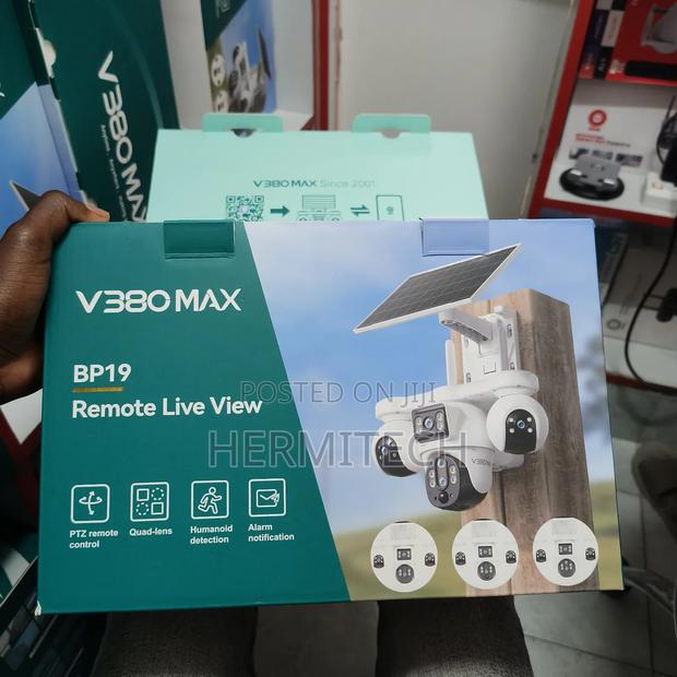 4lens 3ptz Solar Powered CCTV Cameras Outdoor Use - thumbnail 2