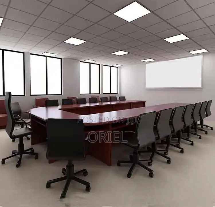 Office Boardroom Table : U-Shaped Meeting 6m Wooden Conference Table