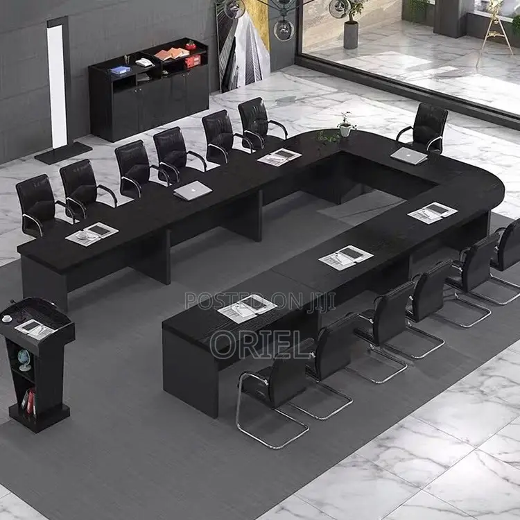 Office Boardroom Table : U-Shaped Meeting 6m Wooden Conference Table