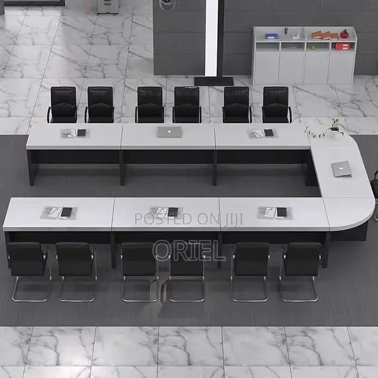 Office Boardroom Table : U-Shaped Meeting 6m Wooden Conference Table