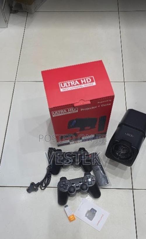 Hy320 Portable Cinema Projector Built-in Games Wireless Controllers