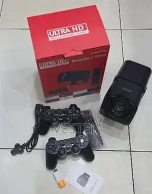 Hy320 Portable Cinema Projector Built-in Games Wireless Controllers