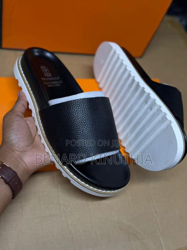 Blunello Sandals Coffee/Black Size 40-45
