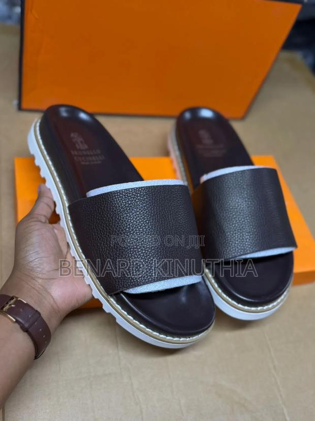 Blunello Sandals Coffee/Black Size 40-45 - thumbnail 2