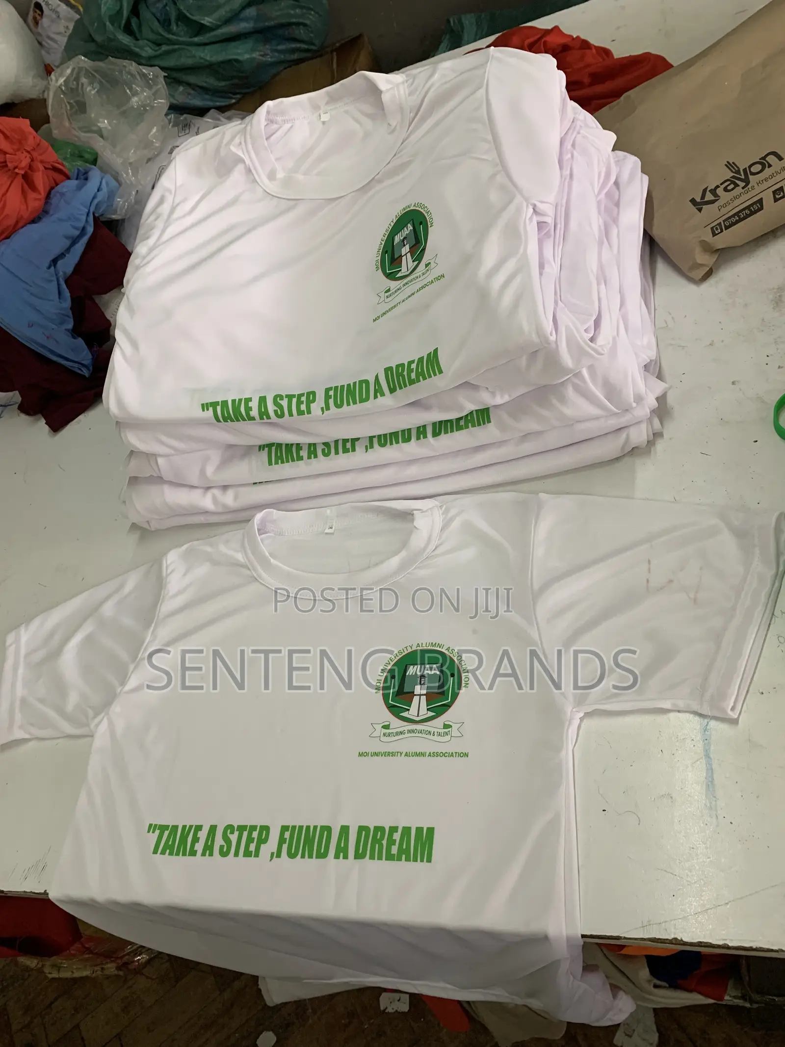 Polyester Round Neck T-Shirts