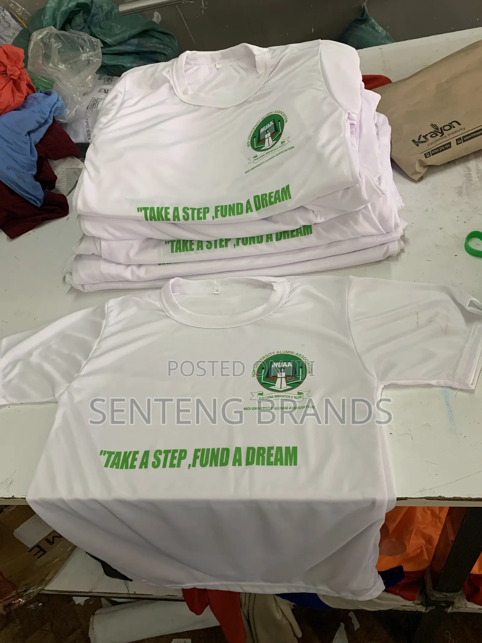 Polyester Round Neck T-Shirts