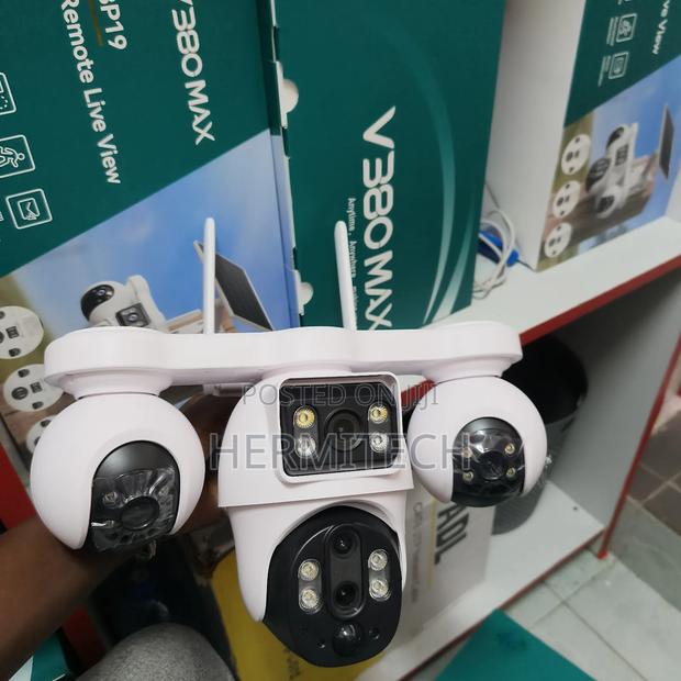 4lens CCTV Surveillance Camera Outdoor Use Solar Powered CCTV
